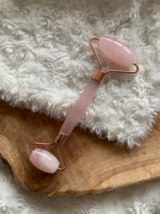 Rouleau de massage Quartz rose